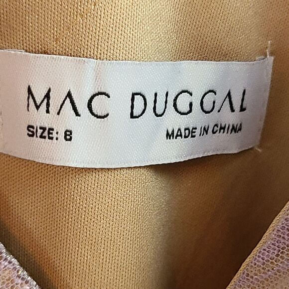 New Mac Duggal 79301 Amethyst Embroidered & Sequin Mesh & Lace Mermaid Gown  (8) - Picture 10 of 16